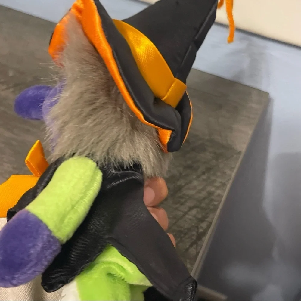 Fiesta Halloween Witch Plush in Green and Purple